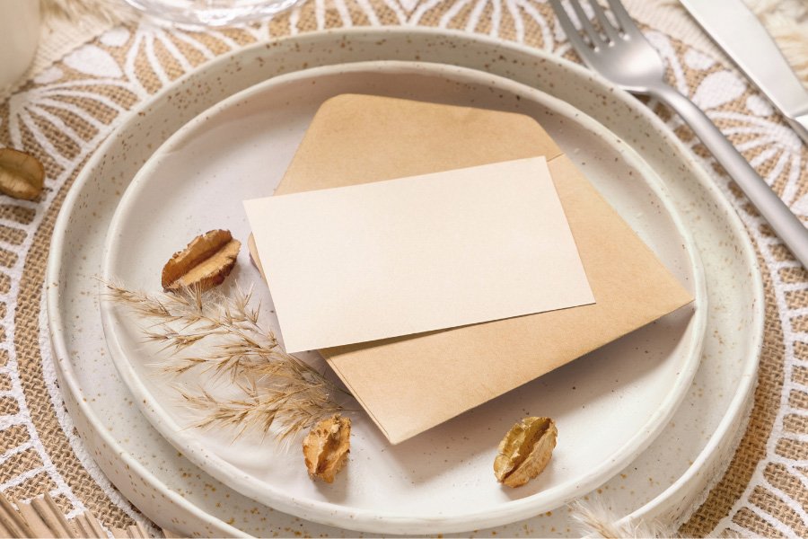 Wedding place card zlydesusu