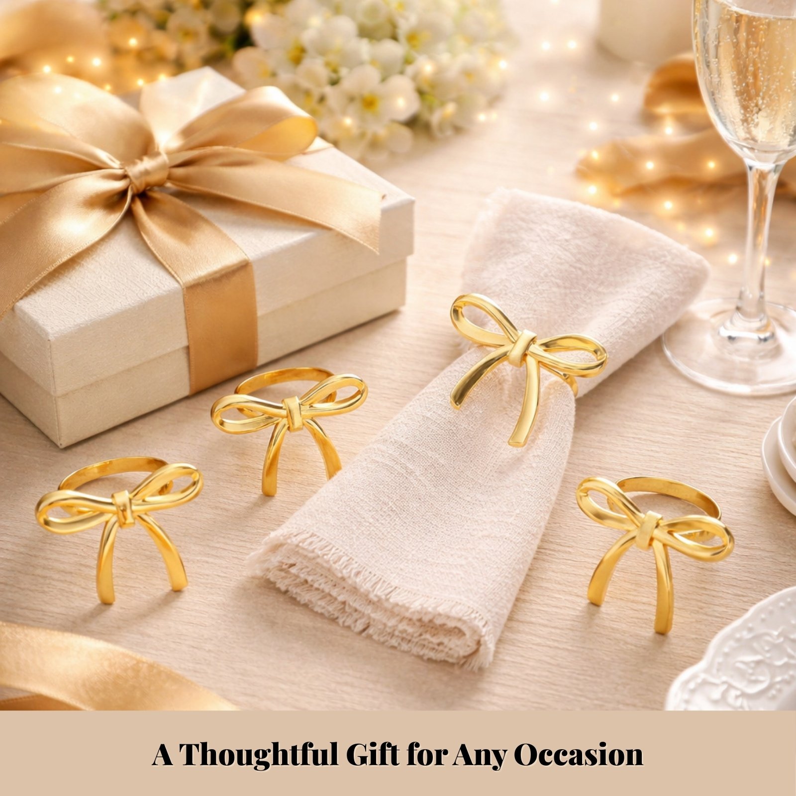 gold napkin rings for gifting