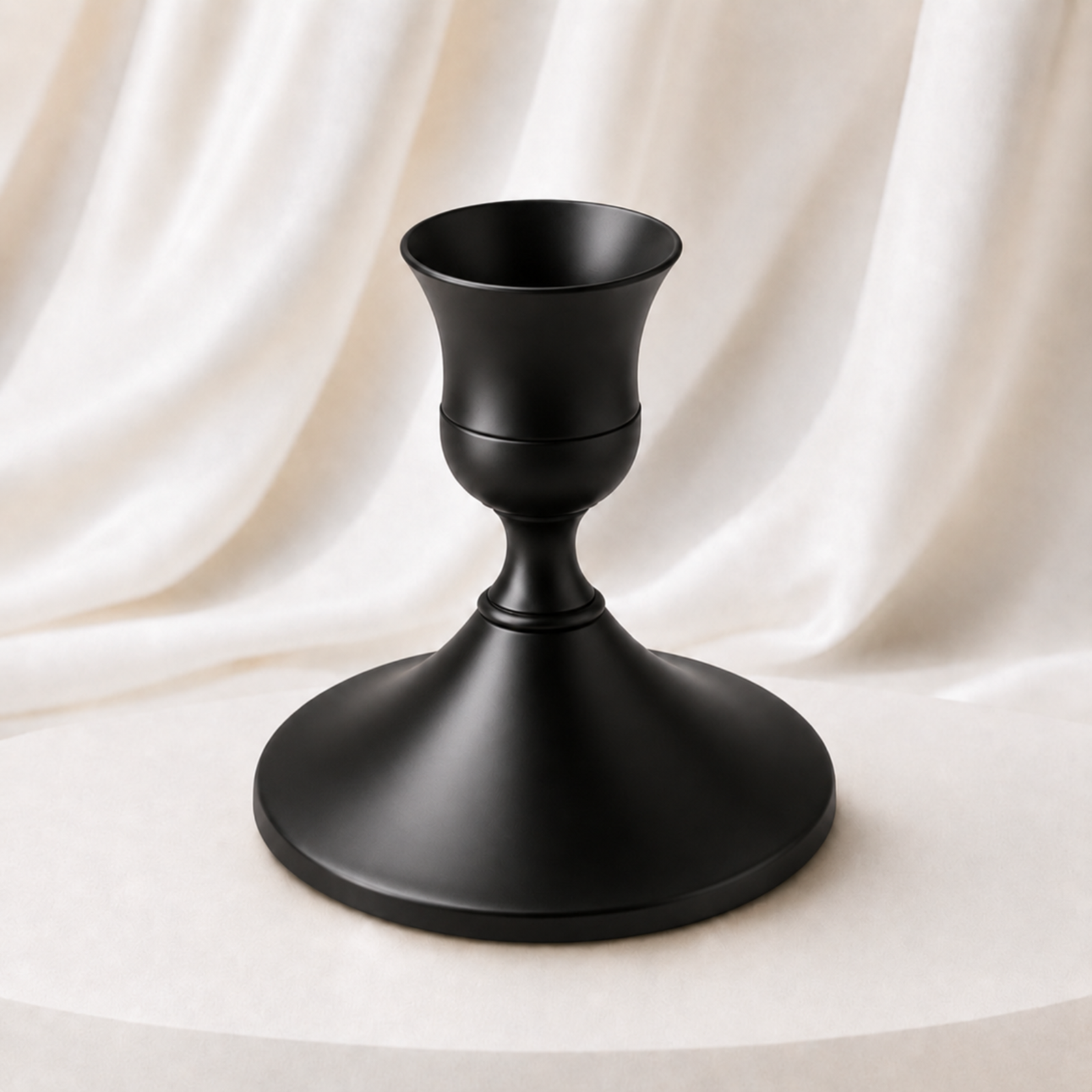 Vintage black taper candle holders set of 12 for wedding centerpieces and home decor
