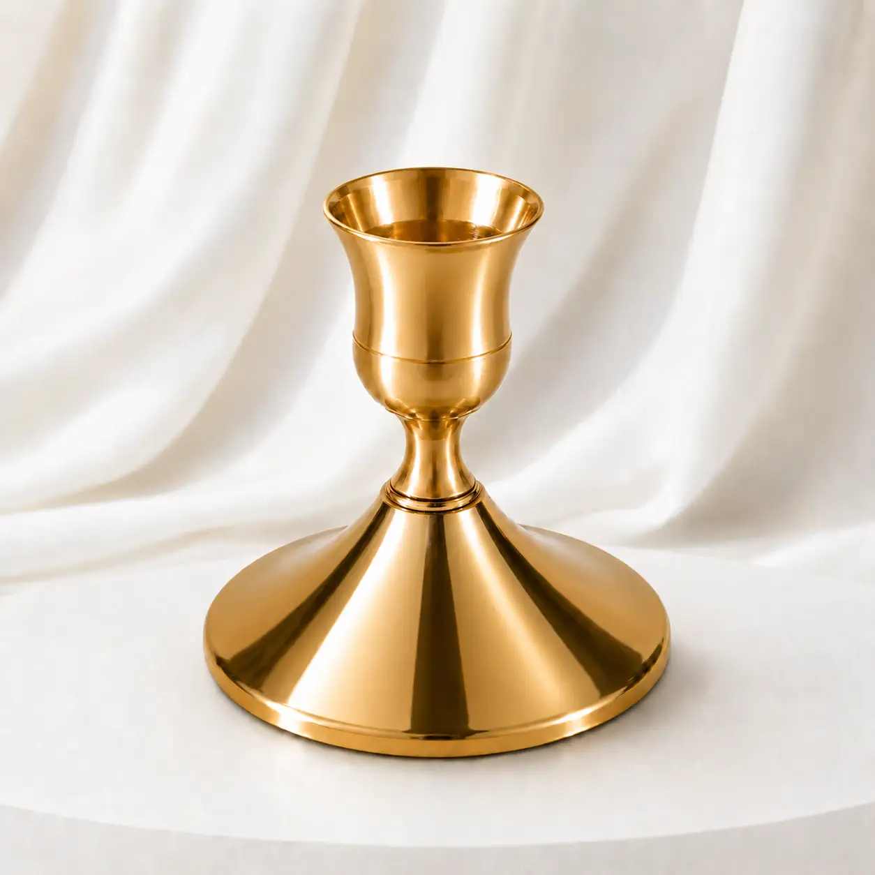 gold brass candle holder for wedding